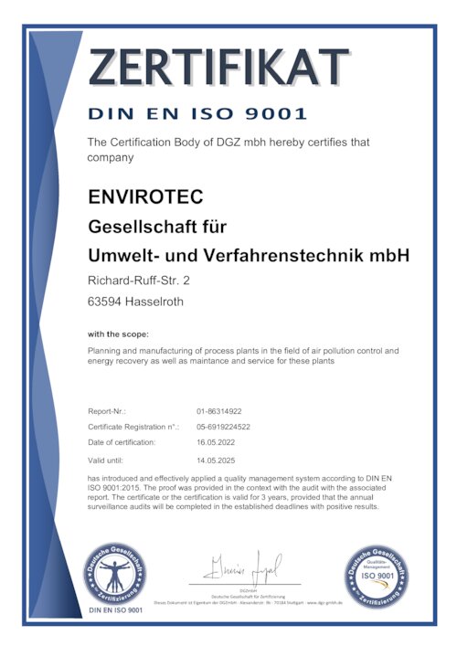 Certificat DIN EN ISO 9001 (EN)